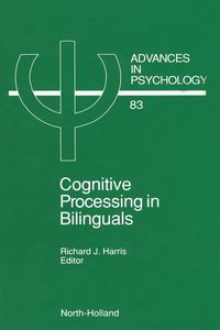 Produktbild: Cognitive Processing in Bilinguals