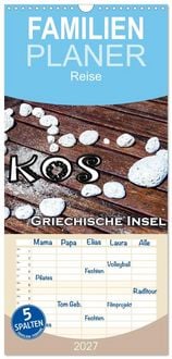 Produktbild: Familienplaner 2027 - Griechische Insel Kos mit 5 Spalten (Wandkalender, 21 x 45 cm) CALVENDO