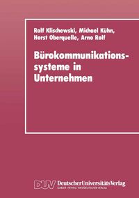 Produktbild: B&uuml;rokommunikationssysteme in Unternehmen