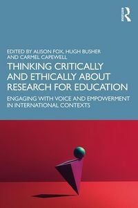 Produktbild: Thinking Critically and Ethically about Research for Education