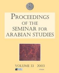 Produktbild: Proceedings of the Seminar for Arabian Studies Volume 33 200