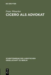 Produktbild: Cicero als Advokat