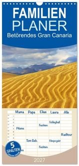 Produktbild: Familienplaner 2027 - Bet&ouml;rendes Gran Canaria mit 5 Spalten (Wandkalender, 21 x 45 cm) CALVENDO