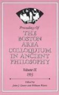 Produktbild: Proceedings of the Boston Area Colloquium in Ancient Philoso