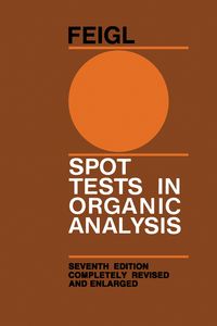 Produktbild: Spot Tests in Organic Analysis