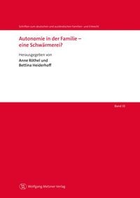 Produktbild: Autonomie in der Familie - eine Schw&auml;rmerei?