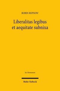 Produktbild: Liberalitas legibus et aequitate subnixa