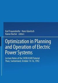 Produktbild: Optimization in Planning and Operation of Electric Power Systems