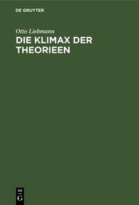 Produktbild: Die Klimax der Theorieen