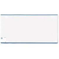 Produktbild Herma HERMÄX 7300 - Buchumschlag Classic, Größe 300 x 540 mm, Kunststoff transparent, blauer Rand, 1 Buchschoner für Schulbücher
