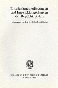 Produktbild: Entwicklungsbedingungen und Entwicklungschancen der Republik Sudan.