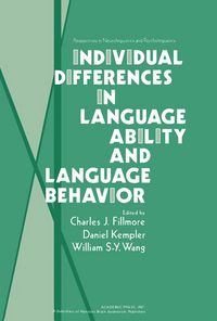 Produktbild: Individual Differences in Language Ability and Language Behavior