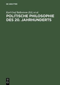Produktbild: Politische Philosophie des 20. Jahrhunderts
