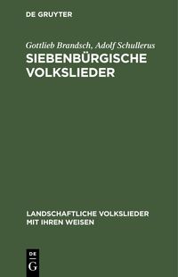 Produktbild: Siebenb&uuml;rgische Volkslieder
