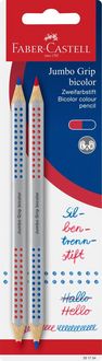 Produktbild: Faber-Castell Buntstifte Jumbo Grip rot/blau, 2er Set