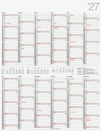 Produktbild: rido/id&eacute; 7033665007 Plakatkalender Mod. Vertikal 2027 700&times;900 mm