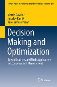Produktbild: Decision Making and Optimization