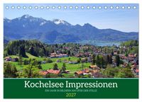 Produktbild: Kochelsee Impressionen - Ein Jahr in Bildern am Ufer der Stille (Tischkalender 2027 DIN A5 quer), CALVENDO Monatskalender