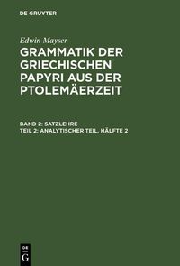 Produktbild: Analytischer Teil, H&auml;lfte 2