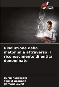Produktbild: Risoluzione della metonimia attraverso il riconoscimento di entit&agrave; denominate