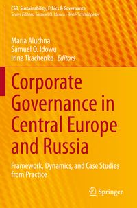 Produktbild: Corporate Governance in Central Europe and Russia