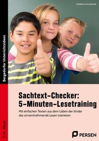 Produktbild: Sachtext-Checker: 5-Minuten-Lesetraining - GS