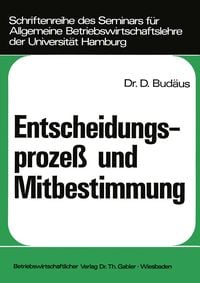 Produktbild: Entscheidungsproze&szlig; und Mitbestimmung