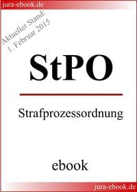 Produktbild: StPO - Strafprozessordnung - Aktueller Stand: 1. Februar 2015