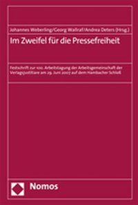Produktbild: Im Zweifel f&uuml;r die Pressefreiheit