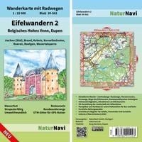 Produktbild: Eifelwandern 2 - Belgisches Hohes Venn, Eupen 1 : 25 000