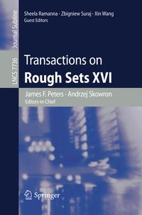 Produktbild: Transactions on Rough Sets XVI