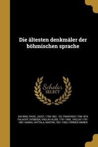 Produktbild: Die &auml;ltesten denkm&auml;ler der b&ouml;hmischen sprache
