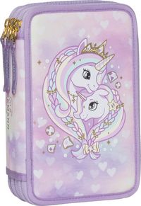 Bild vom Artikel BECKMANN Schüleretui Classic Triple, Unicorn Princess Purple vom Autor 