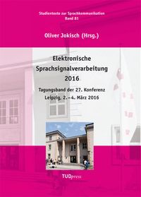 Produktbild: Elektronische Sprachsignalverarbeitung 2016