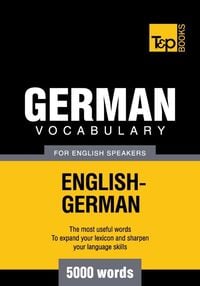 Produktbild: German vocabulary for English speakers - 5000 words