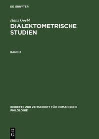 Produktbild: Hans Goebl: Dialektometrische Studien. Band 2