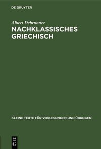 Produktbild: Nachklassisches Griechisch