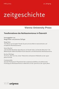 Produktbild: Transformationen des Rechtsextremismus in &Ouml;sterreich