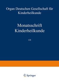 Produktbild: Monatsschrift Kinderheilkunde