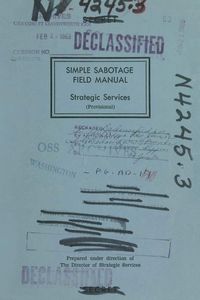 Produktbild: Simple Sabotage Field Manual