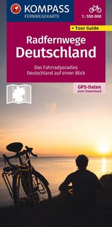 Produktbild: KOMPASS Radfernwegekarte Radfernwege Deutschland 1:550.000