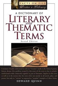 Produktbild: A Dictionary of Literary and Thematic Terms, Second Edition