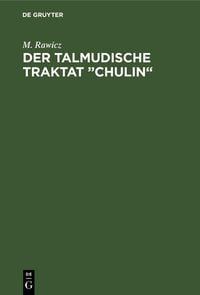 Produktbild: Der talmudische Traktat "Chulin"