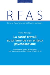 Produktbild: Revue Francaise des Affaires Sociales; la Sante Travail au Prisme de