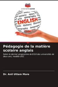 Produktbild: P&eacute;dagogie de la mati&egrave;re scolaire anglais