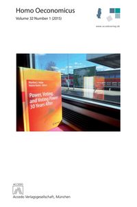 Produktbild: Homo Oeconomicus 32 (1)