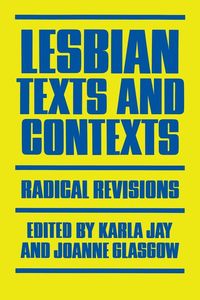 Produktbild: Lesbian Texts and Contexts