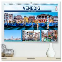 Produktbild: Venedig - Stille Momente (hochwertiger Premium Wandkalender 2026 DIN A2 quer), Kunstdruck in Hochglanz