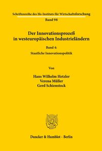 Produktbild: Der Innovationsproze&szlig; in westeurop&auml;ischen Industriel&auml;ndern.