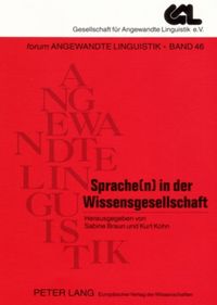 Produktbild: Sprache(n) in der Wissensgesellschaft